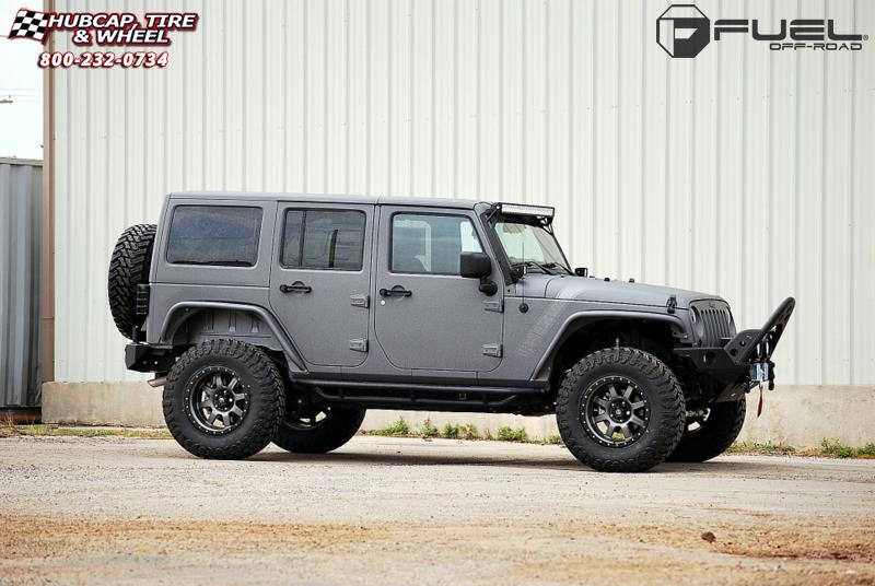 vehicle gallery/jeep wrangler fuel trophy d552 18X10  Matte Anthracite w/ Black Ring wheels and rims