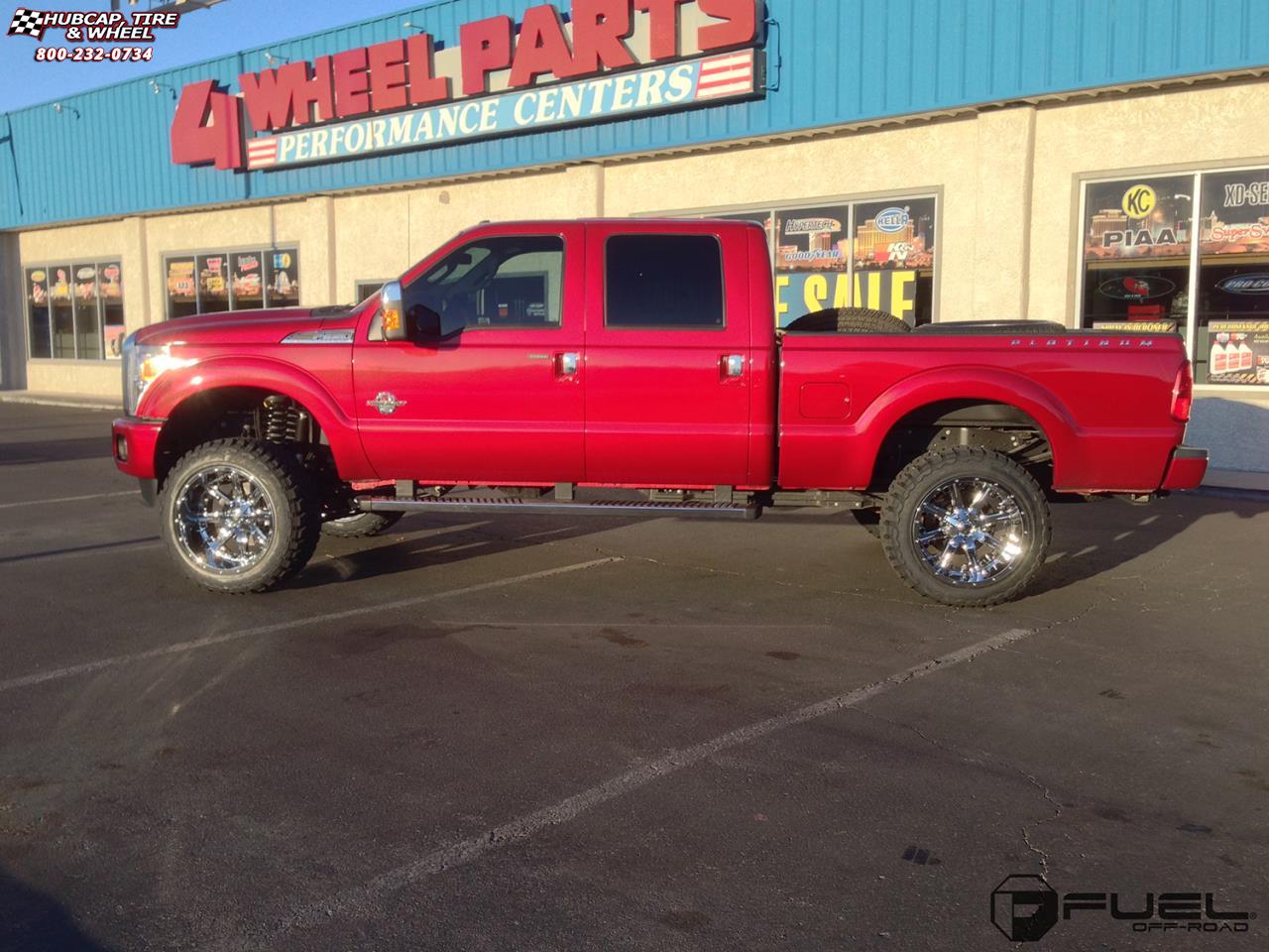 vehicle gallery/ford f 350 fuel nutz d540 22X12  Chrome wheels and rims