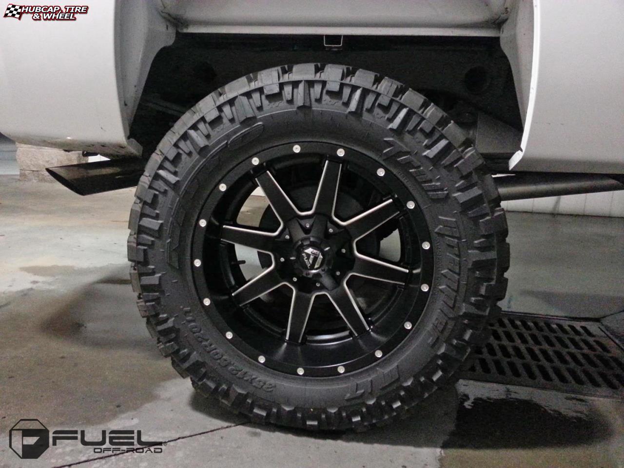 vehicle gallery/chevrolet silverado fuel maverick d538 0X0  Black & Milled wheels and rims