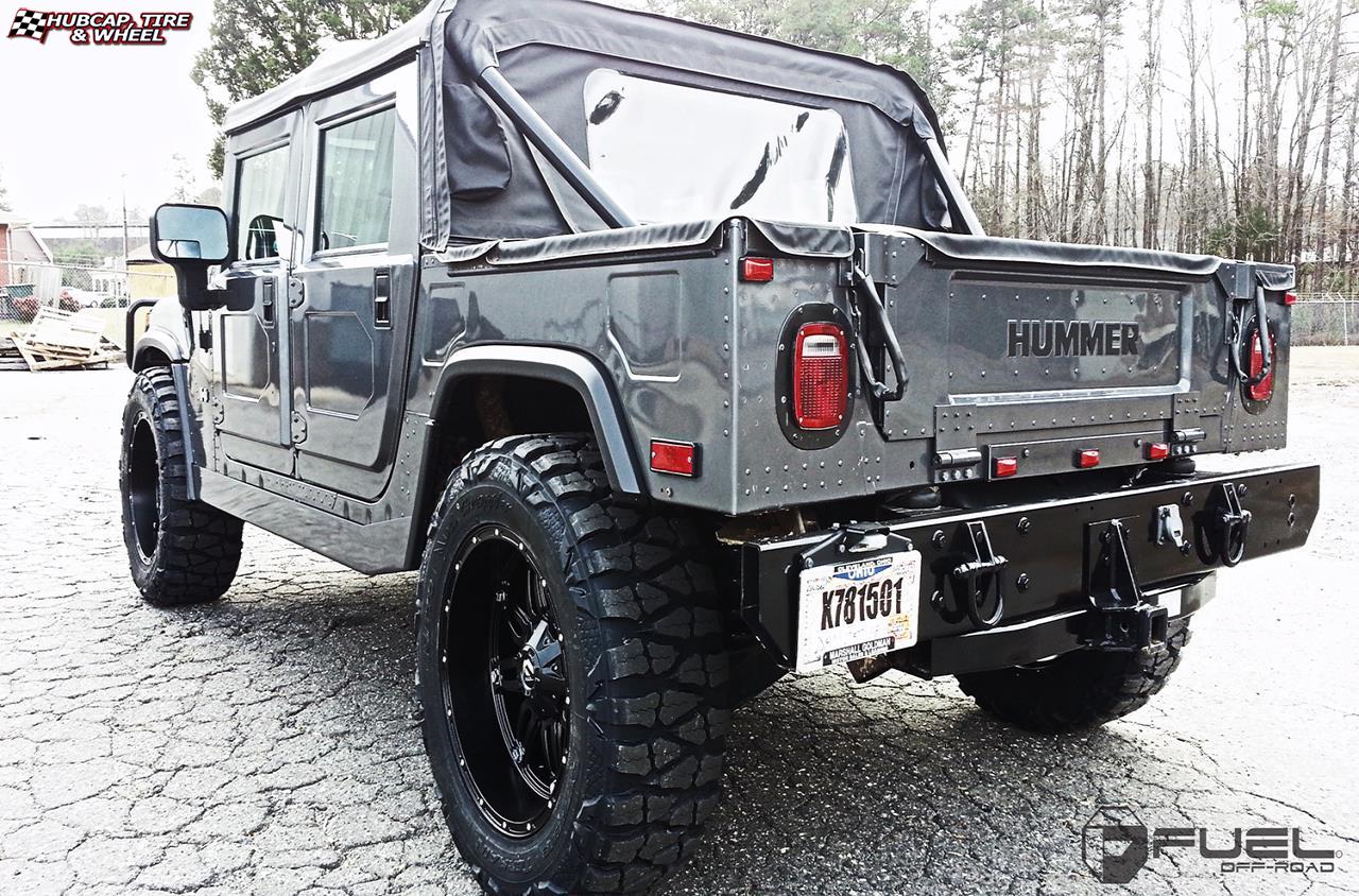 vehicle gallery/hummer h1 fuel hostage d531 22X11  Matte Black wheels and rims