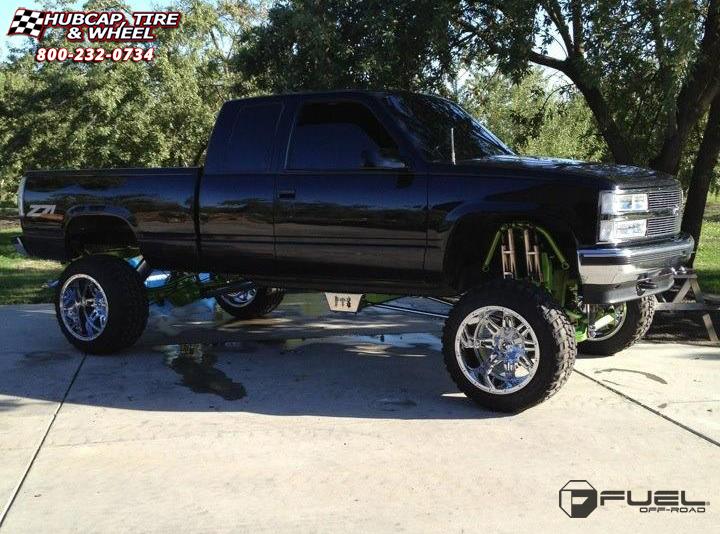 vehicle gallery/chevrolet 1500 fuel hostage d530 20X14  Chrome wheels and rims