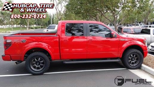vehicle gallery/ford f 150 fuel trophy d552 20X9  Matte Anthracite w/ Black Ring wheels and rims