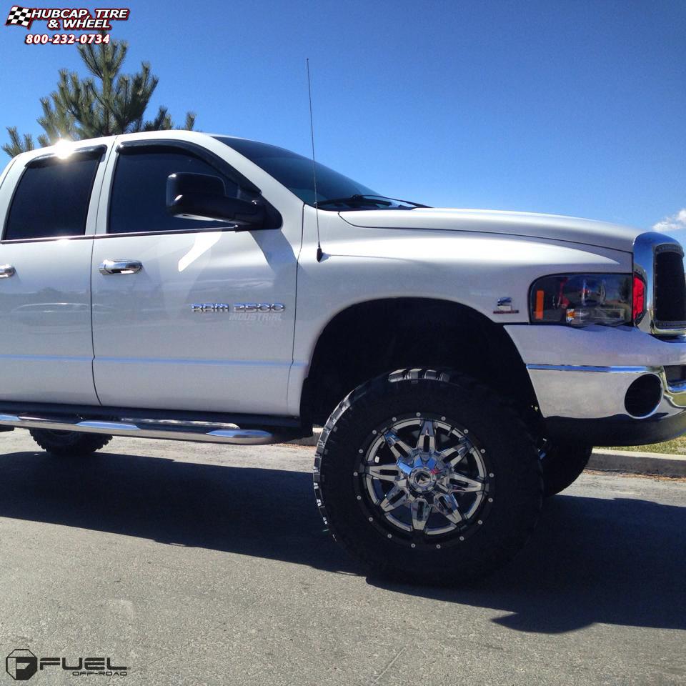 vehicle gallery/dodge 2500 fuel lethal d266 20X10  Chrome wheels and rims