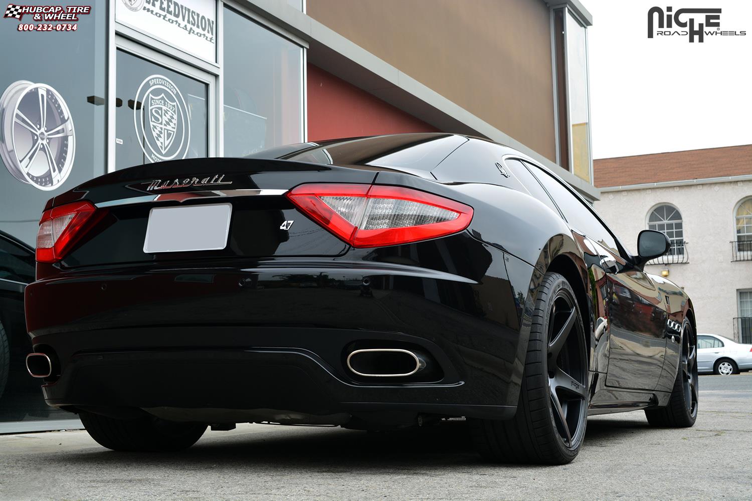 vehicle gallery/maserati quattroporte niche gt 5 m133 20x85  Satin Black wheels and rims