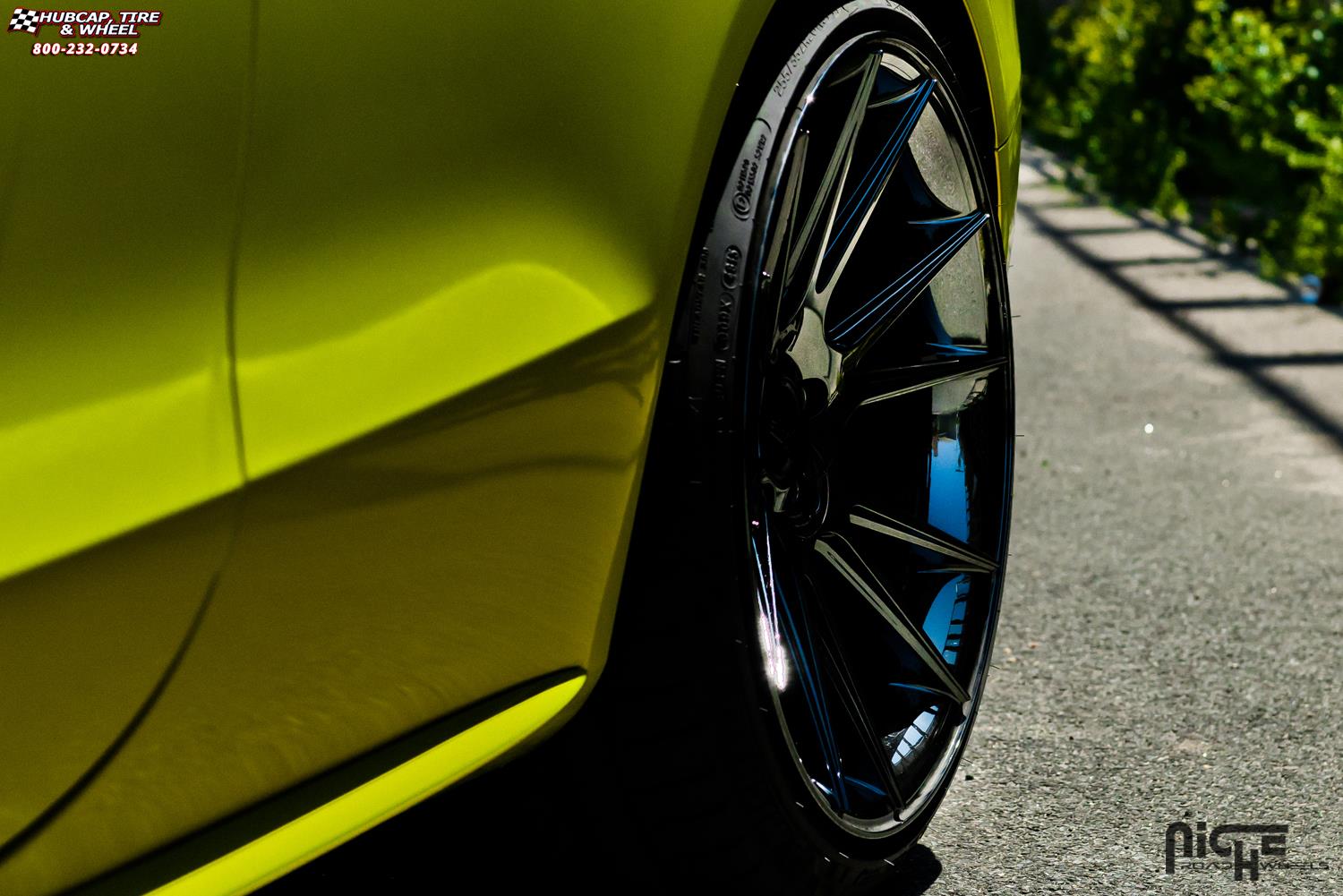 vehicle gallery/audi s5 niche vicenza m154 20x105  Black Chrome wheels and rims