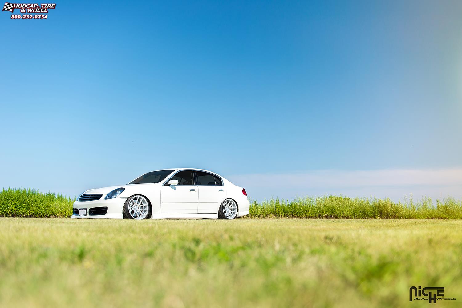 vehicle gallery/infiniti g35x niche targa m131 19x10  Silver & Machined wheels and rims