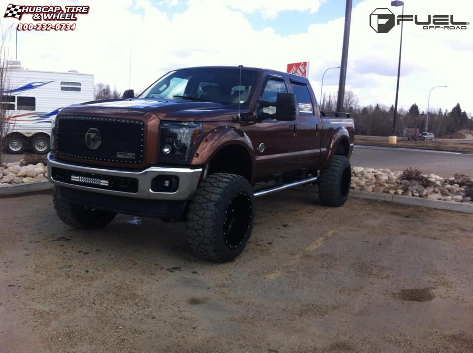 vehicle gallery/ford f 350 fuel hostage d531 22X14  Matte Black wheels and rims