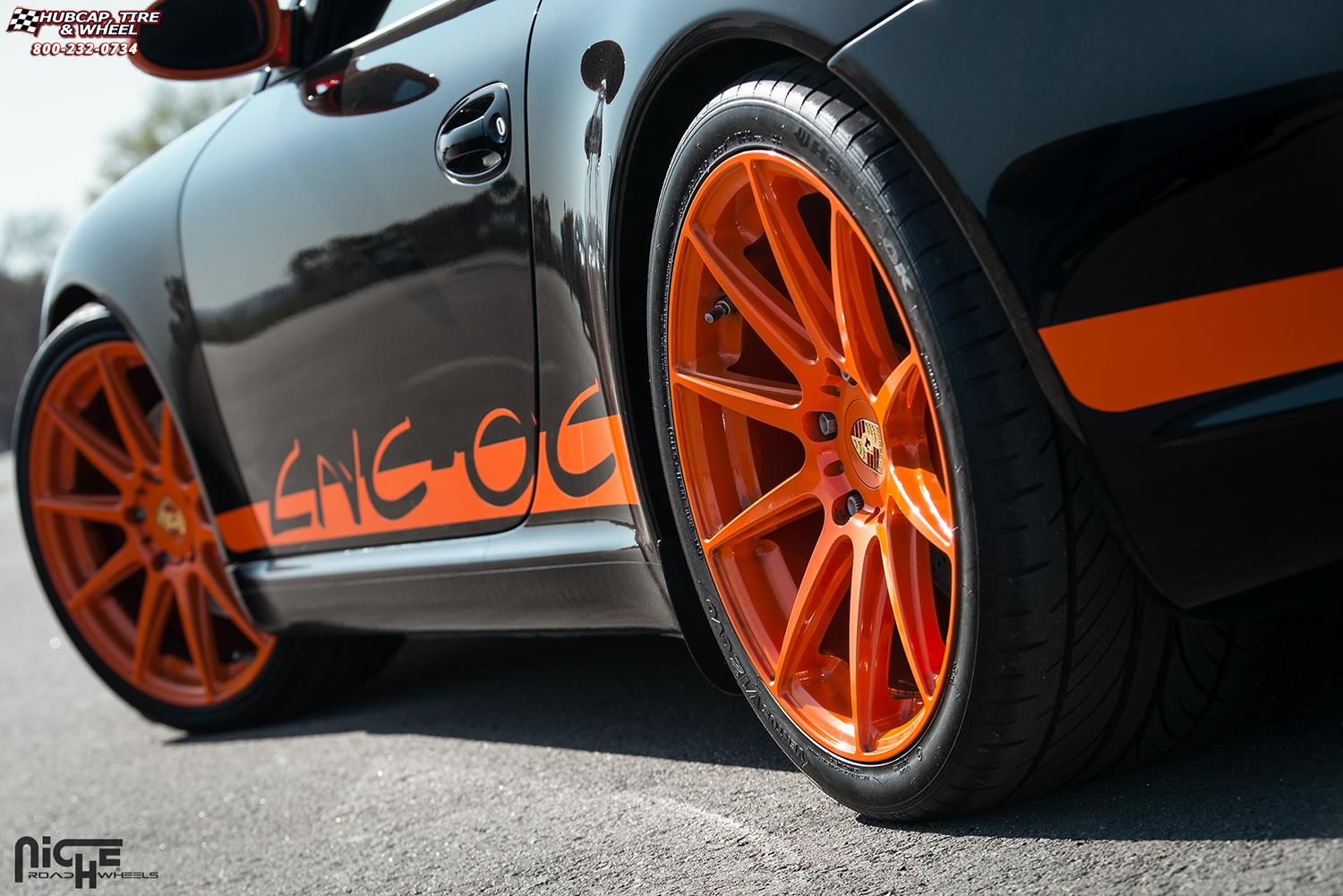 vehicle gallery/porsche c2s gt3 conversion niche essen m146 19x85 Silver & Machined wheels and rims