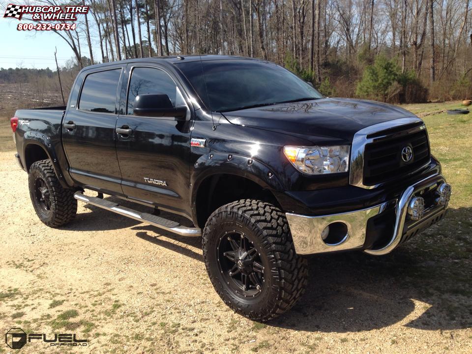 vehicle gallery/toyota tundra fuel hostage d531 20X10  Matte Black wheels and rims