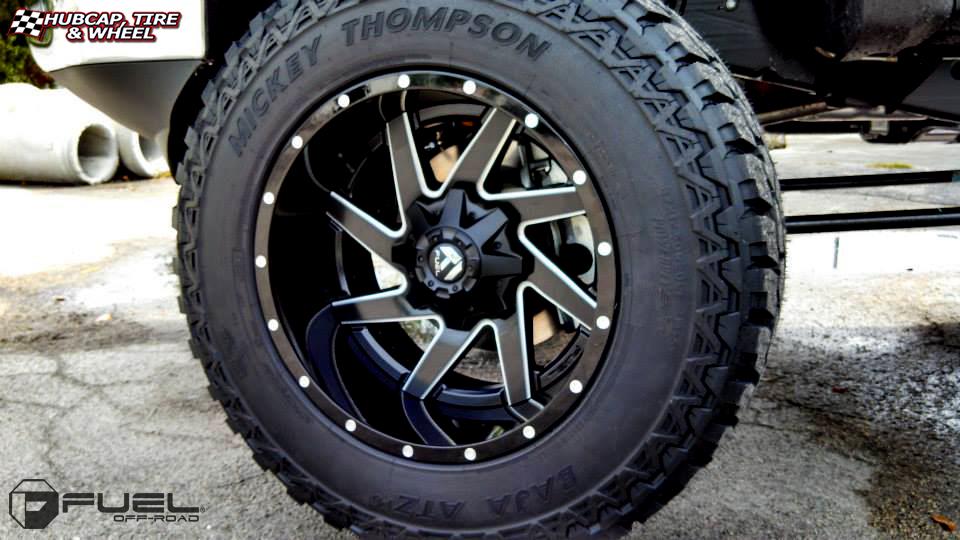 vehicle gallery/chevrolet 2500 hd fuel renegade d265 0X0  Black & milled center, gloss black outer wheels and rims