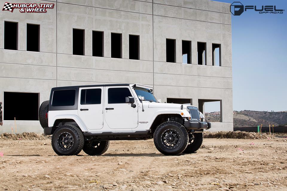 vehicle gallery/jeep wrangler fuel krank d517 18X9 Matte Black & Milled wheels and rims