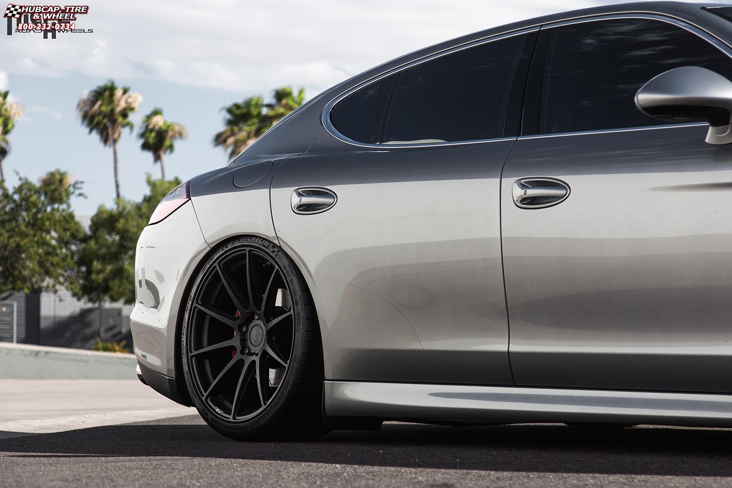 vehicle gallery/porsche panamera niche essen m147 21x9  Matte Black wheels and rims