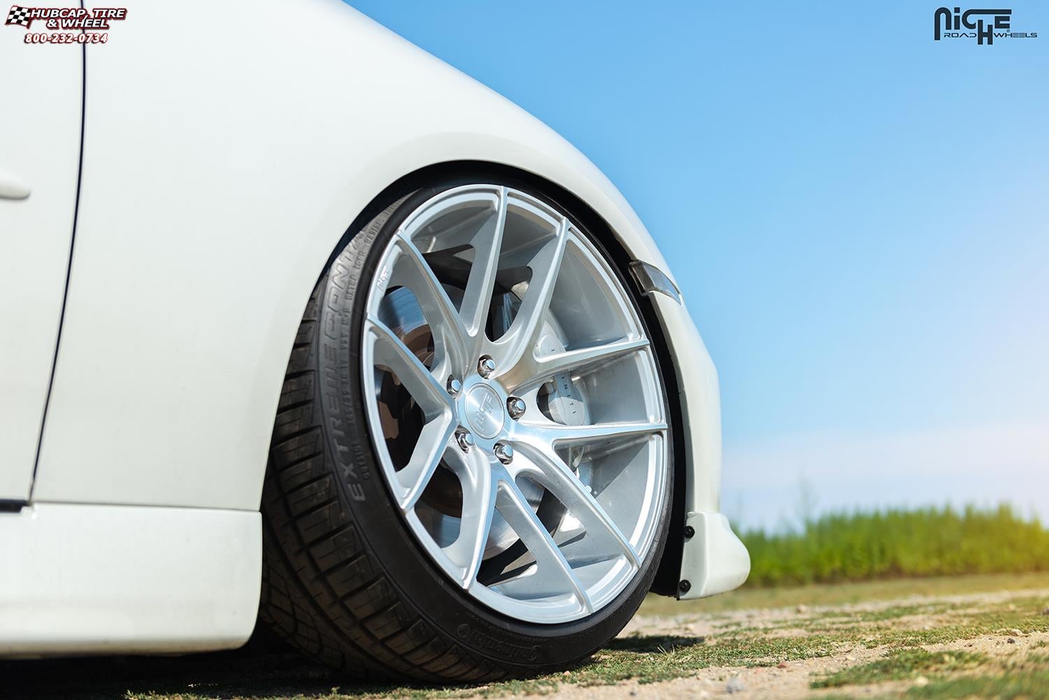 vehicle gallery/infiniti g35x niche targa m131 19x10  Silver & Machined wheels and rims