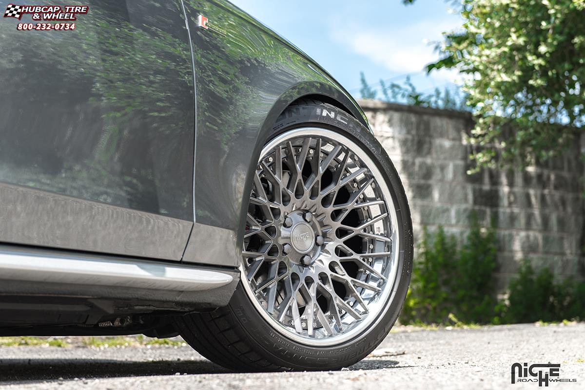 vehicle gallery/audi s4 niche citrine 19x10  Hi Luster Polish, Monaco Copper TInt, Chrome Lip wheels and rims