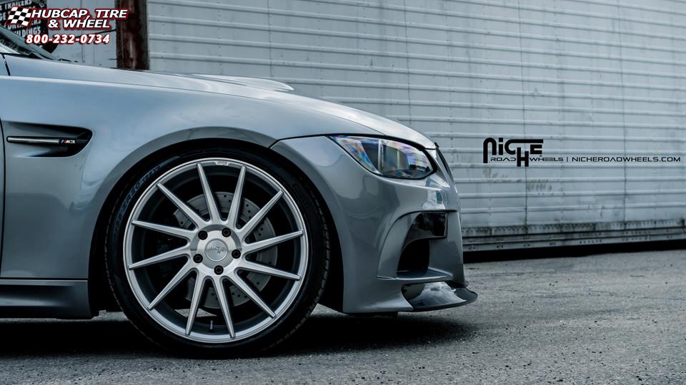 vehicle gallery/bmw m3 niche surge m112 20x85  Silver & Machined wheels and rims