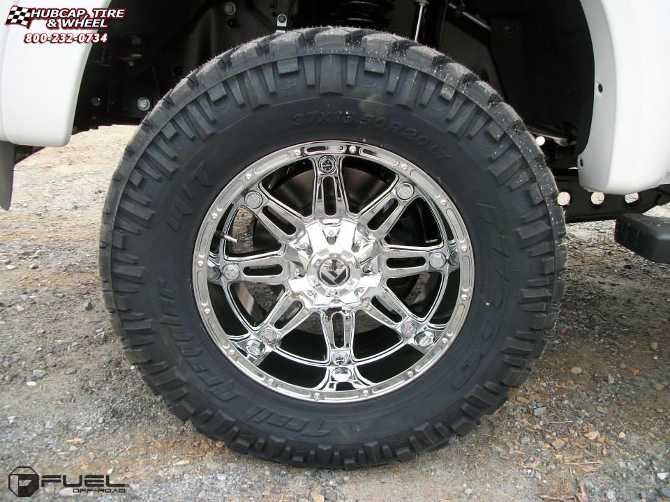 vehicle gallery/ford f 350 fuel hostage d530 20X12  Chrome wheels and rims
