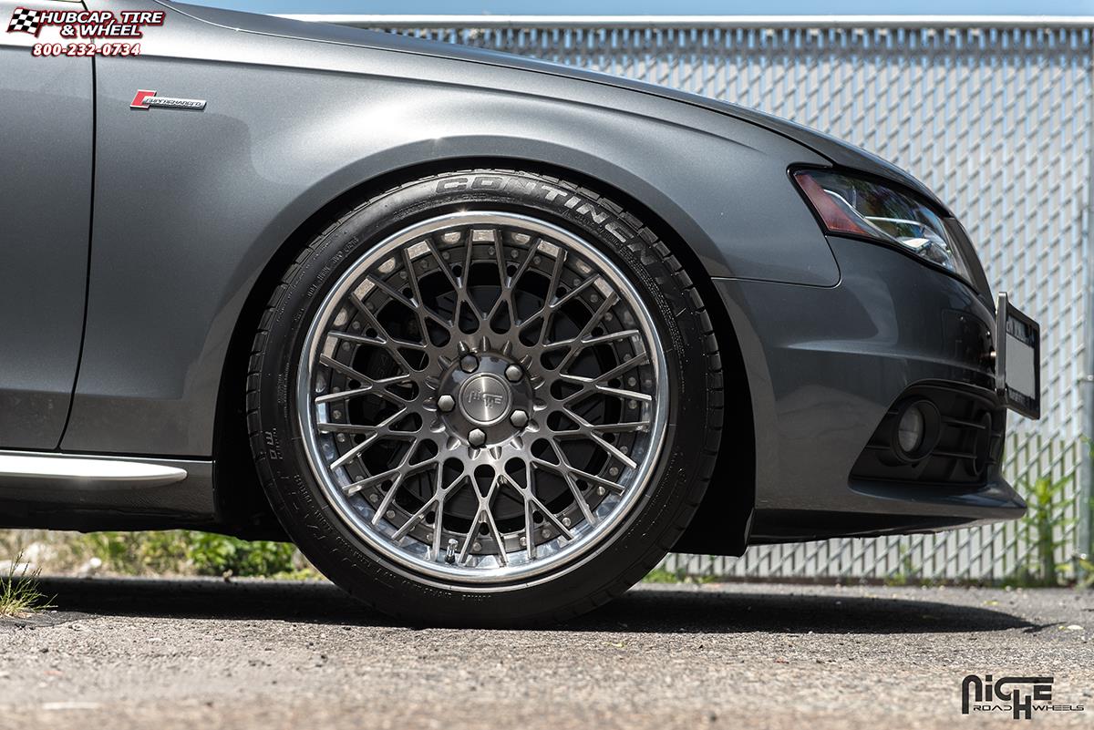 vehicle gallery/audi s4 niche citrine 19x10  Hi Luster Polish, Monaco Copper TInt, Chrome Lip wheels and rims