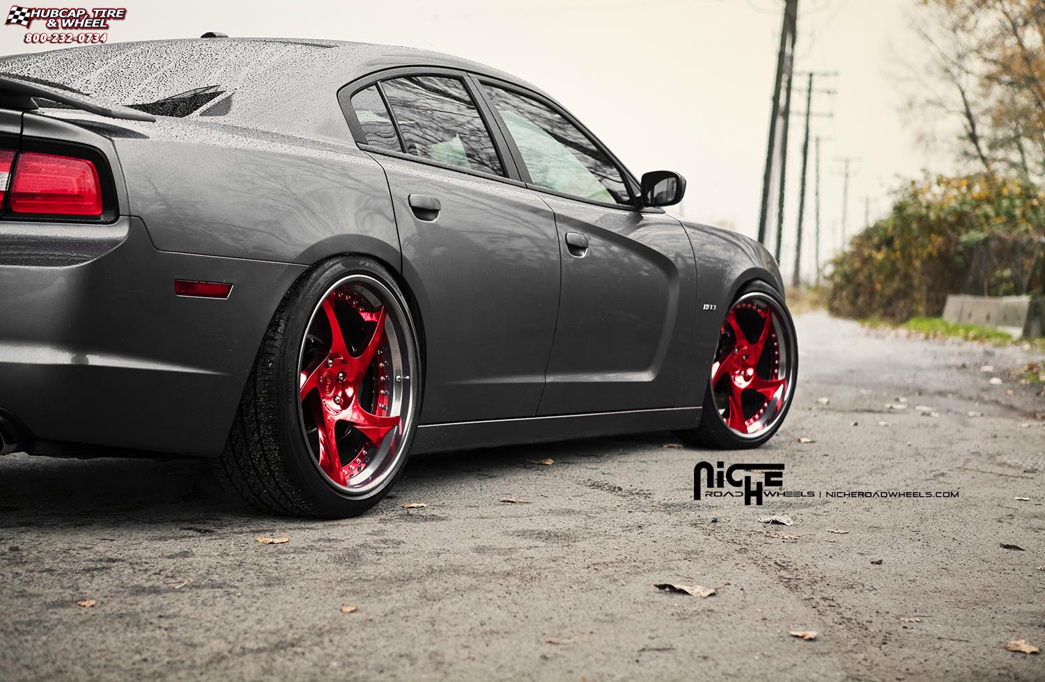 vehicle gallery/dodge charger rt niche scope Hi Luster Polish with Candy Apple Tint, Gloss DDT wheels and rims
