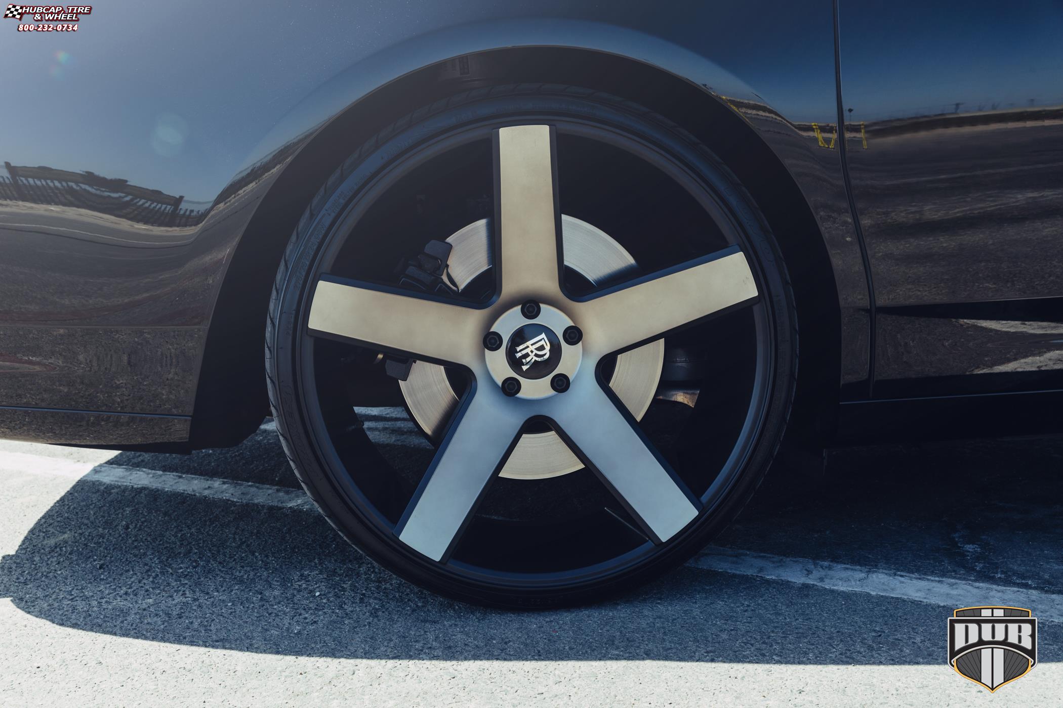 vehicle gallery/rolls royce ghost dub baller s116 24X10  Black & Machined with Dark Tint wheels and rims