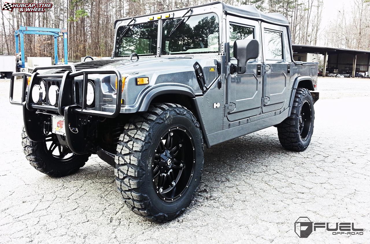 vehicle gallery/hummer h1 fuel hostage d531 22X11  Matte Black wheels and rims