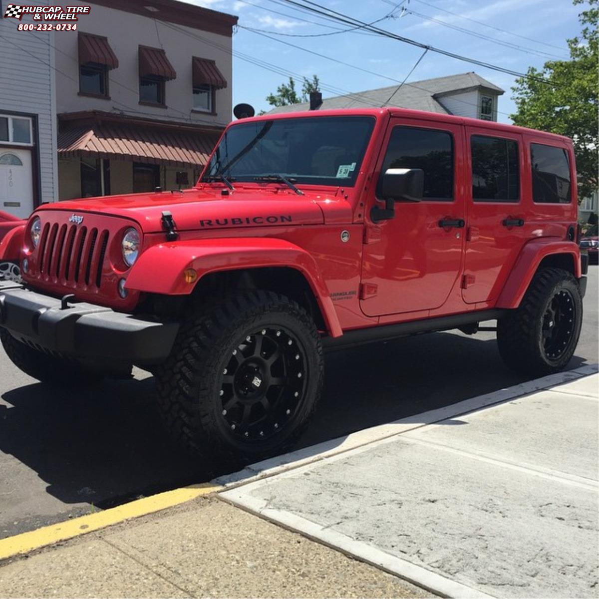 vehicle gallery/jeep wrangler xd series xd807 strike x  Matte Black wheels and rims