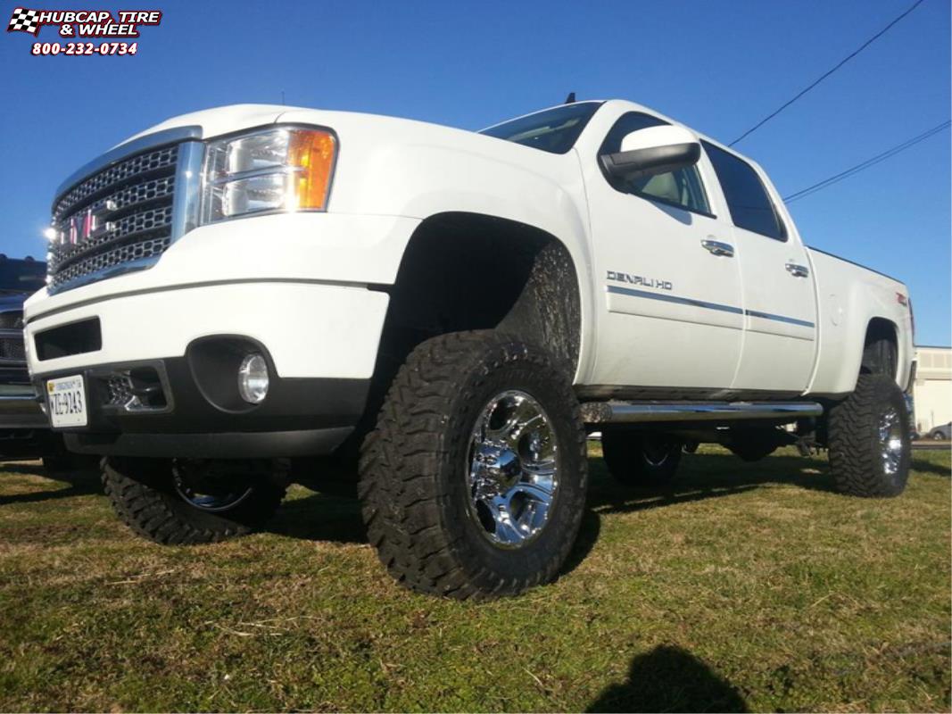 vehicle gallery/gmc sierra 2500 xd series xd801 crank  Chrome wheels and rims
