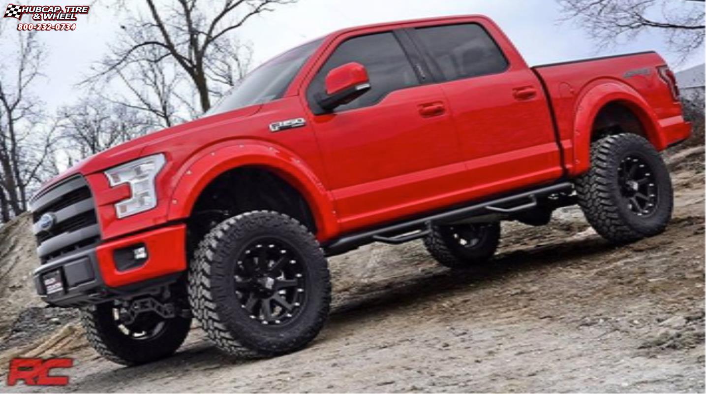 vehicle gallery/ford f 150 xd series xd798 addict  Matte Black wheels and rims