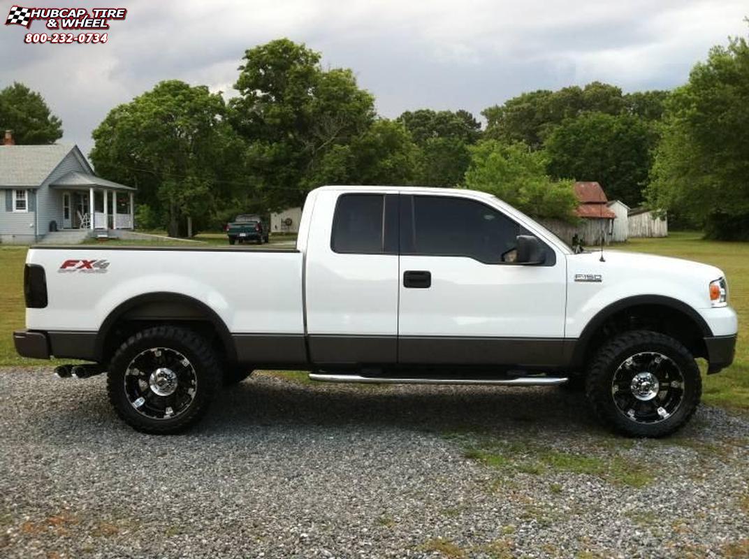 vehicle gallery/2006 ford f 150 xd series xd797 spy x  Gloss Black Machined wheels and rims