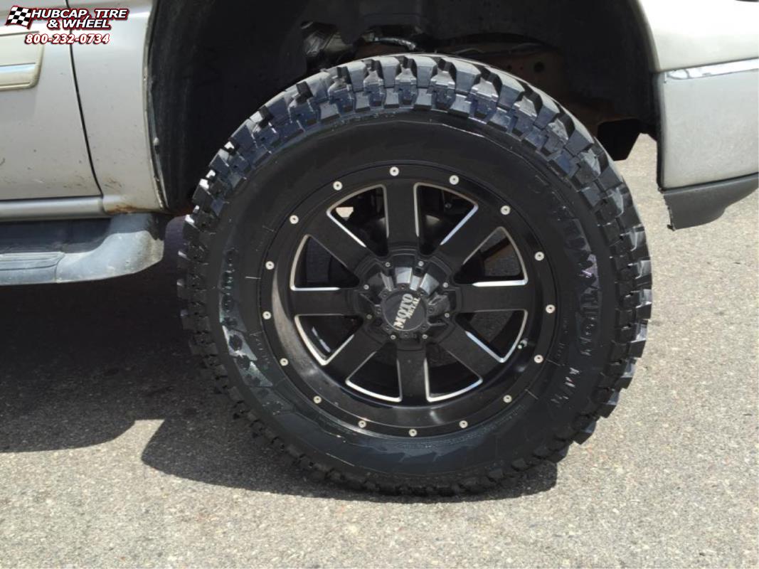 vehicle gallery/chevrolet tahoe moto metal mo962  Satin Black & Milled wheels and rims