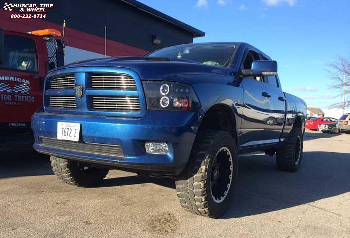 vehicle gallery/2013 ram 1500 moto metal moto metal  Black Machined wheels and rims
