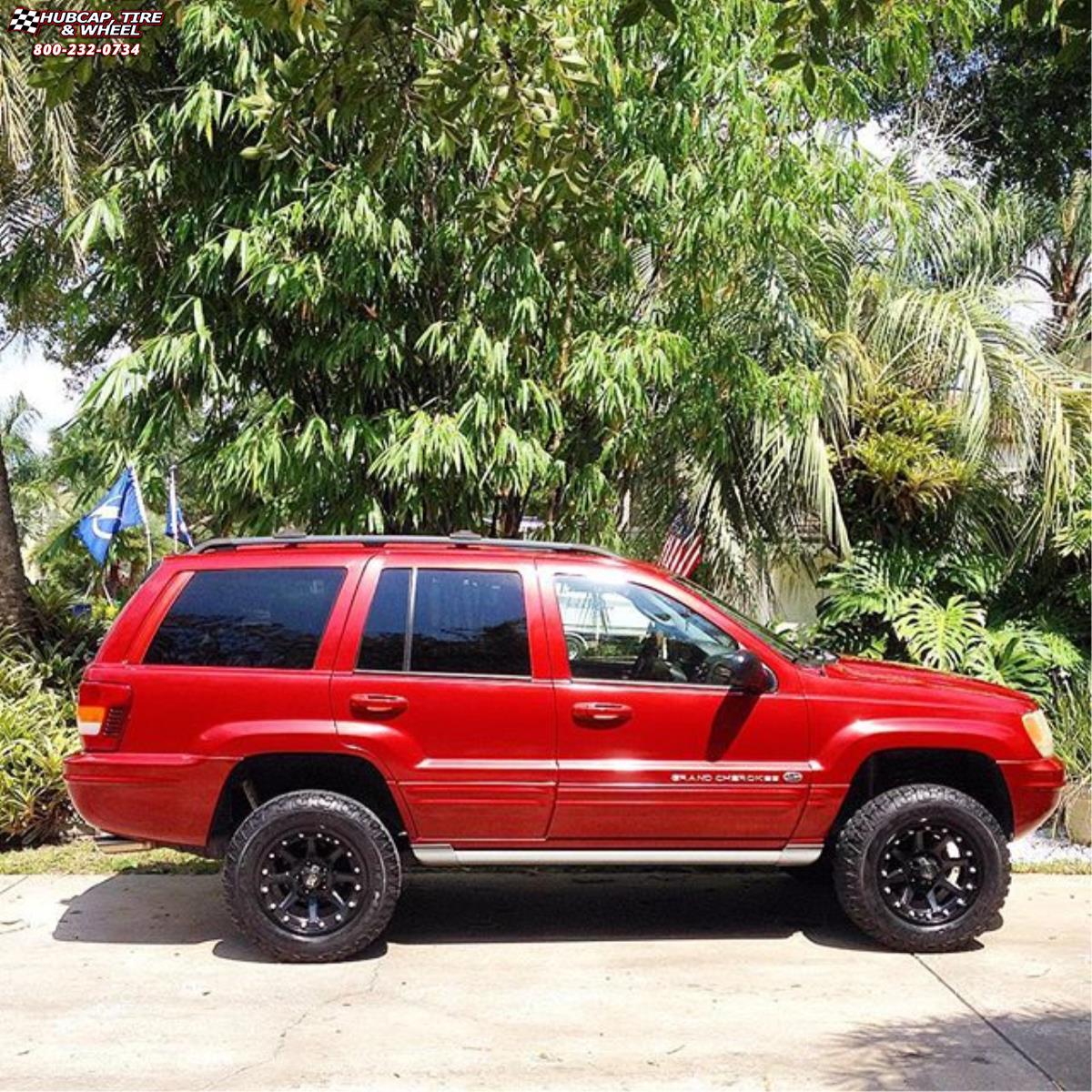 vehicle gallery/jeep grand cherokee xd series xd798 addict  Matte Black wheels and rims