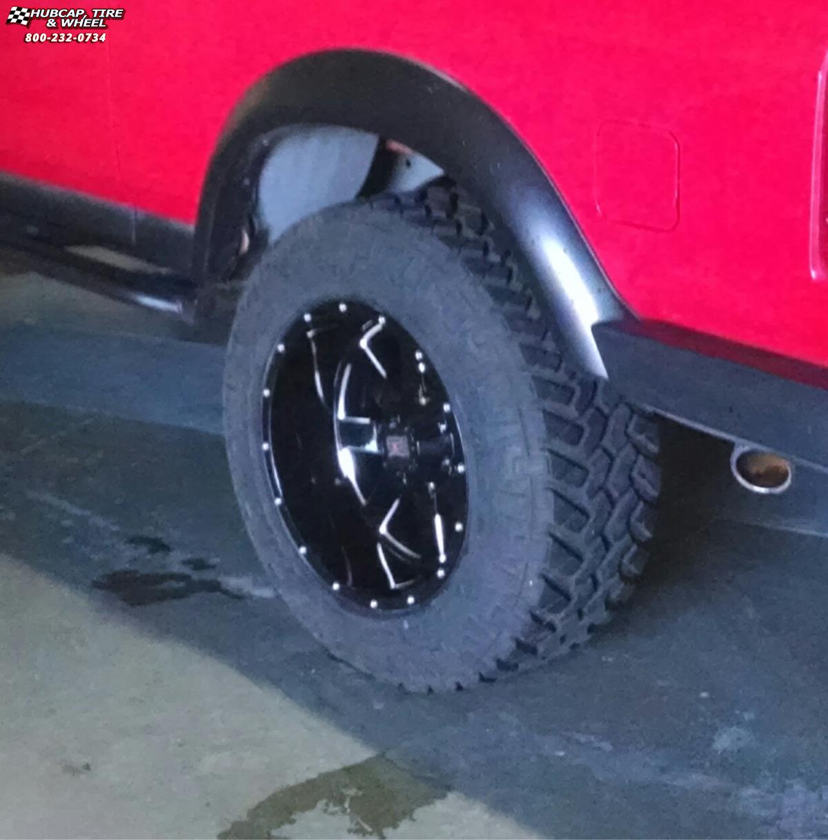 vehicle gallery/1996 ford bronco moto metal mo962 20X12  Gloss Black & Milled wheels and rims