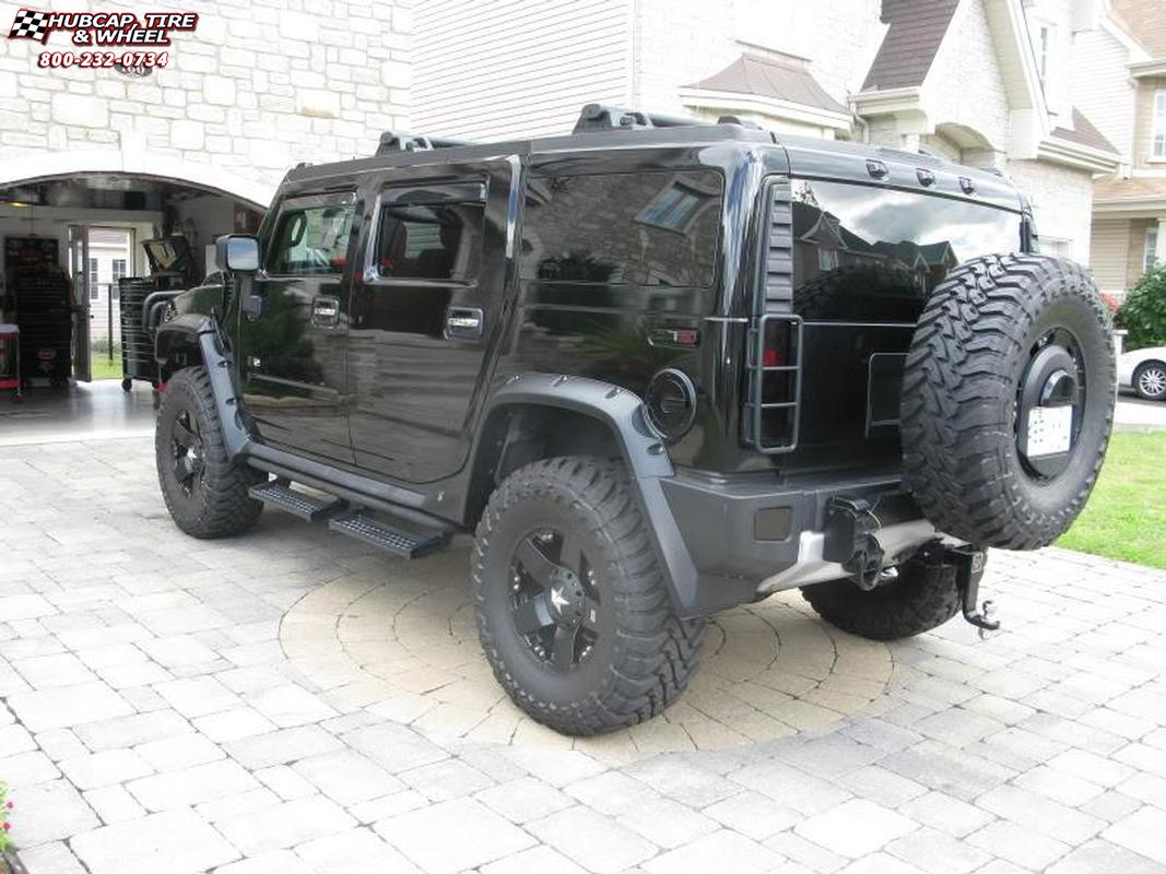 vehicle gallery/2008 hummer h2 xd series xd775 rockstar 20 inch  Matte Black wheels and rims