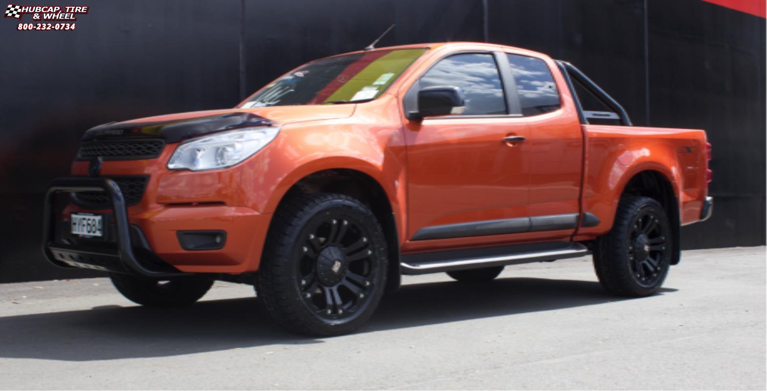 vehicle gallery/toyota hilux xd series xd778 monster x  Matte Black wheels and rims