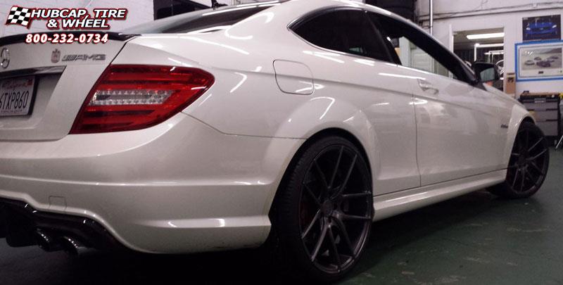 vehicle gallery/mercedes benz c63 niche targa m129 20x85  Anthracite wheels and rims