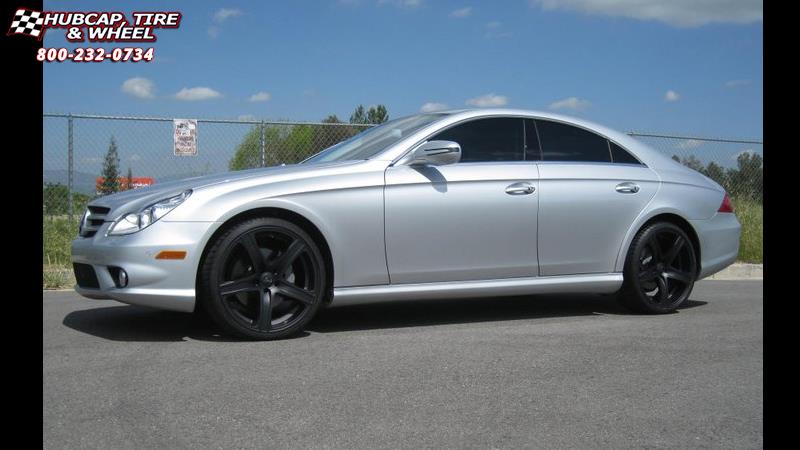 vehicle gallery/mercedes benz cls500 niche nr6 m106 20x85  Stone Black & Milled Spoke wheels and rims