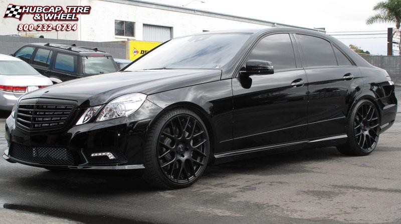 vehicle gallery/mercedes benz e550 niche circuit m108 20x85  Black & Machined wheels and rims