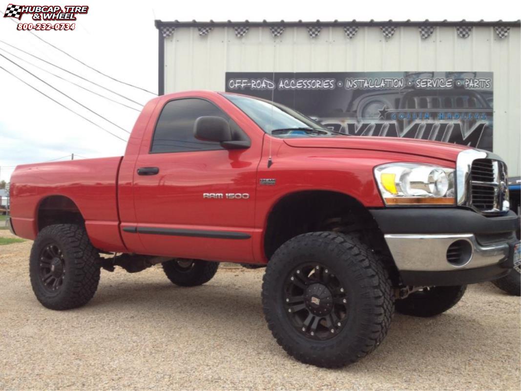 vehicle gallery/ram 1500 xd series xd778 monster x  Matte Black wheels and rims