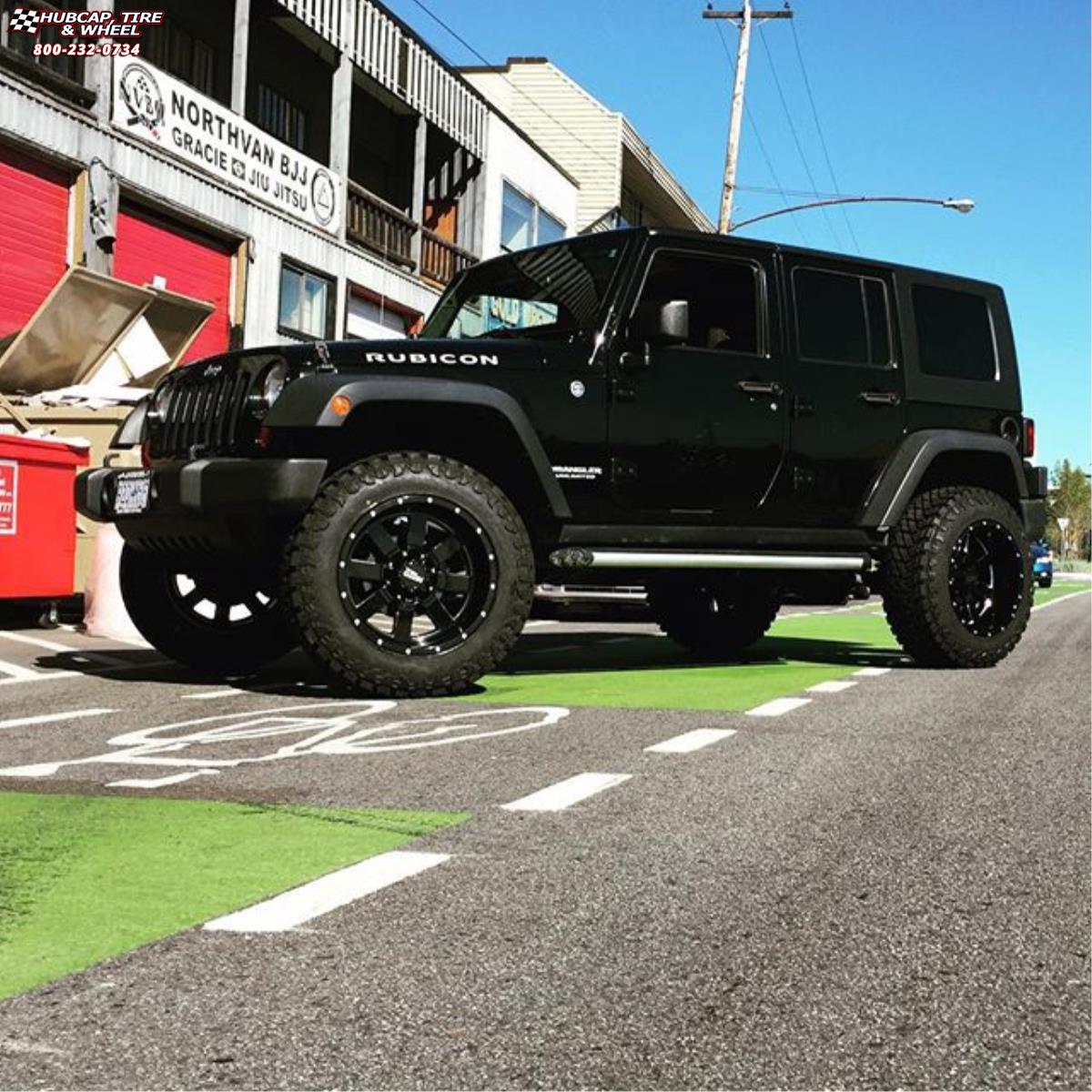 vehicle gallery/jeep wrangler moto metal mo962  Gloss Black & Milled wheels and rims