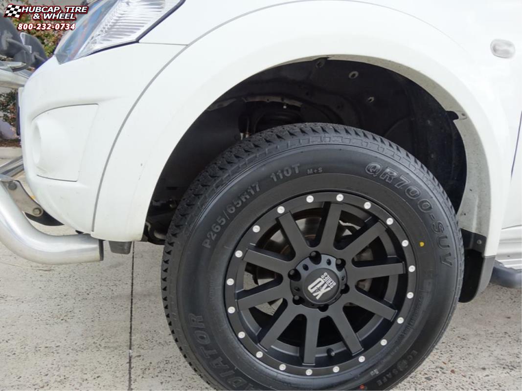 vehicle gallery/nissan navara xd series xd818 heist  Satin Black wheels and rims