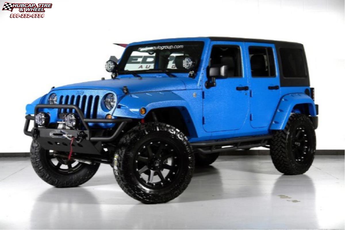 vehicle gallery/jeep wrangler xd series xd798 addict  Matte Black wheels and rims
