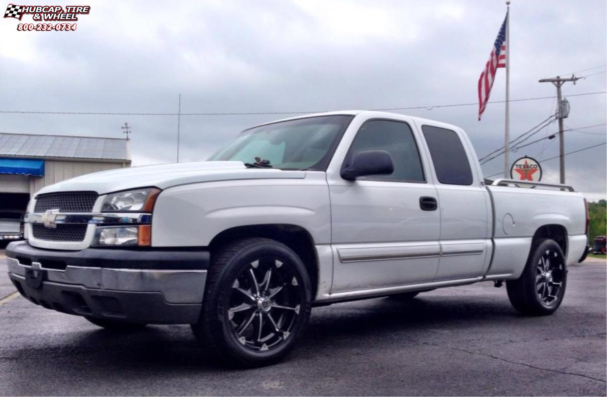 vehicle gallery/chevrolet silverado 1500 xd series xd779 badlands x  Gloss Black Machined wheels and rims