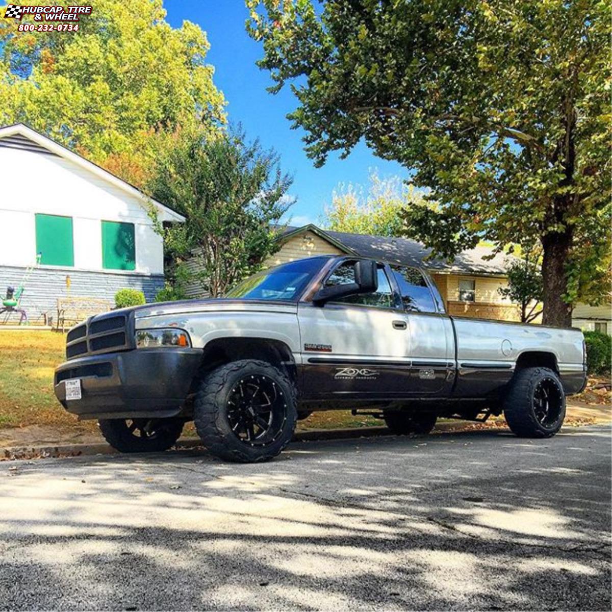 vehicle gallery/ram 2500 moto metal mo962  Gloss Black & Milled wheels and rims