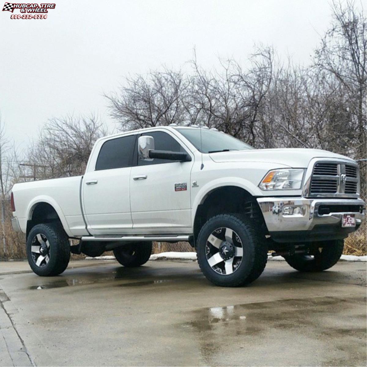 vehicle gallery/ram 2500 xd series xd775 rockstar x  Matte Black Machined wheels and rims