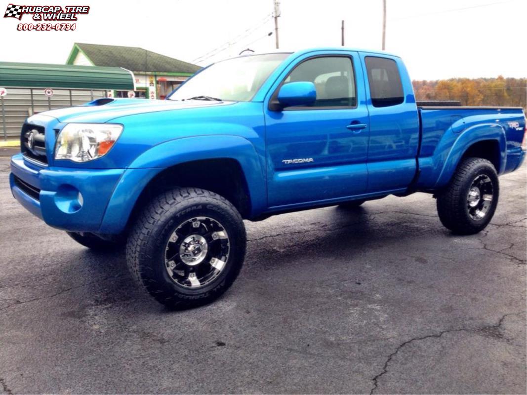 vehicle gallery/2012 toyota tacoma xd series xd797 spy x  Gloss Black Machined wheels and rims