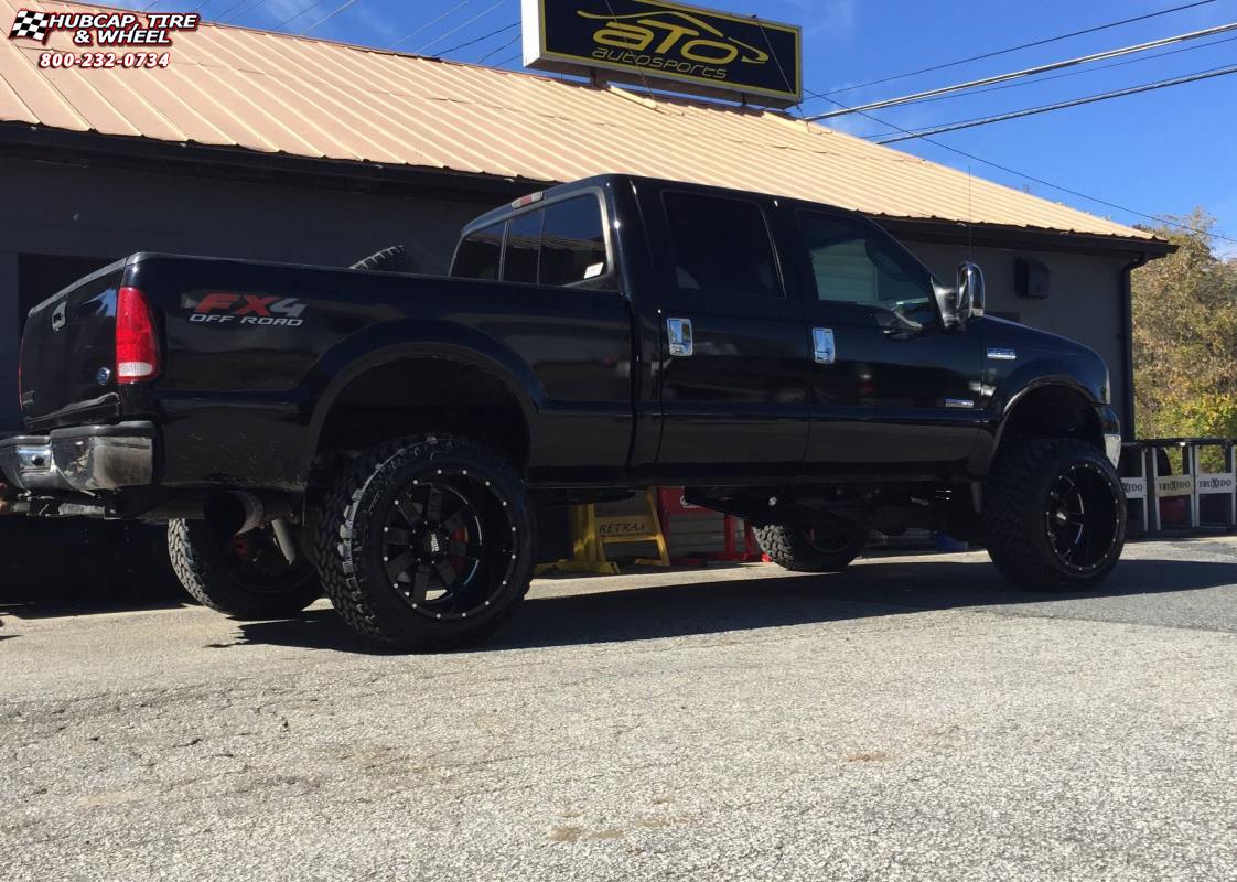 vehicle gallery/ford f 150 moto metal mo962  Gloss Black & Milled wheels and rims