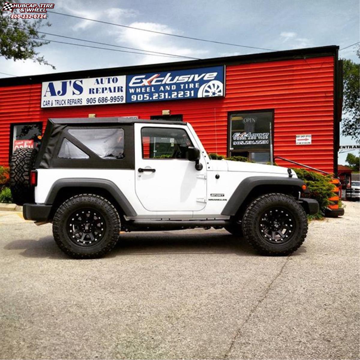 vehicle gallery/jeep wrangler xd series xd798 addict  Matte Black wheels and rims