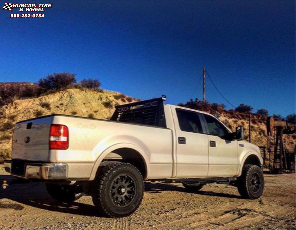 vehicle gallery/ford f 150 xd series xd800 misfit  Matte Black wheels and rims