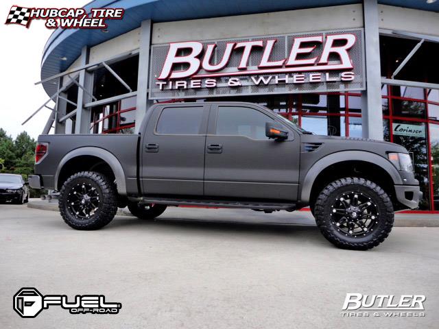 vehicle gallery/ford f 150 fuel hostage d531 0X0  Matte Black wheels and rims