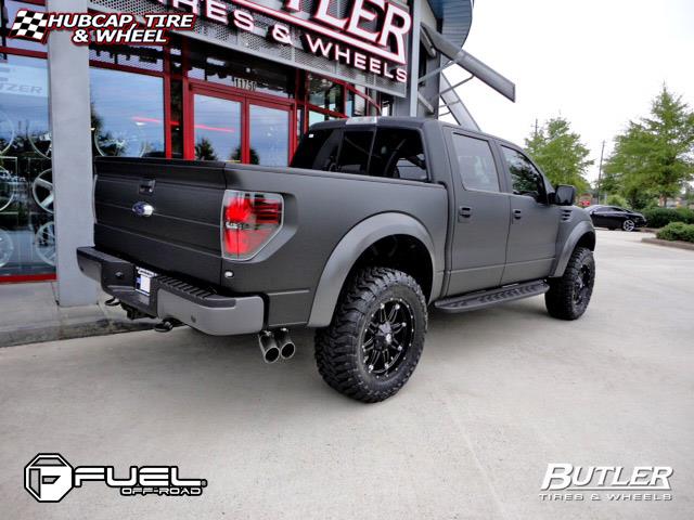 vehicle gallery/ford f 150 fuel hostage d531 0X0  Matte Black wheels and rims